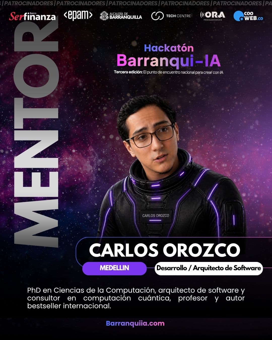 Tarjeta de mentor de Carlos Orozco