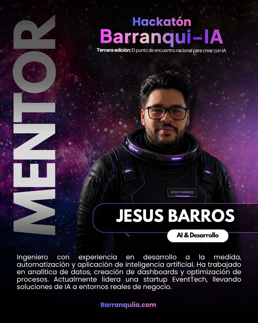 Tarjeta de mentor de Jesus Barros