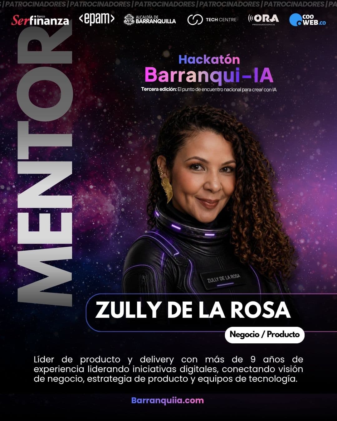 Tarjeta de mentor de Zully De La Rosa